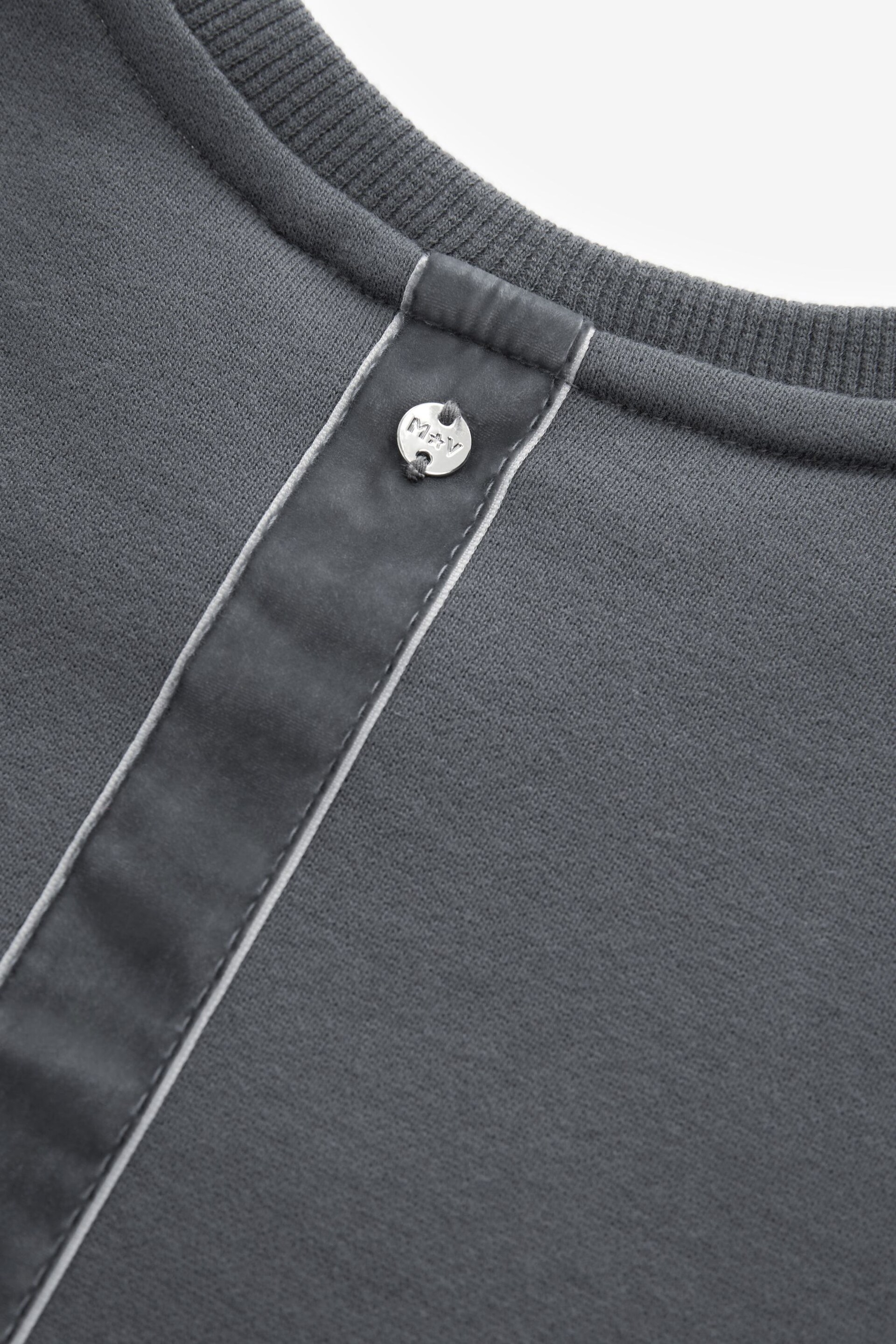 Mint Velvet Grey Heart Sweater Dress - Image 6 of 7