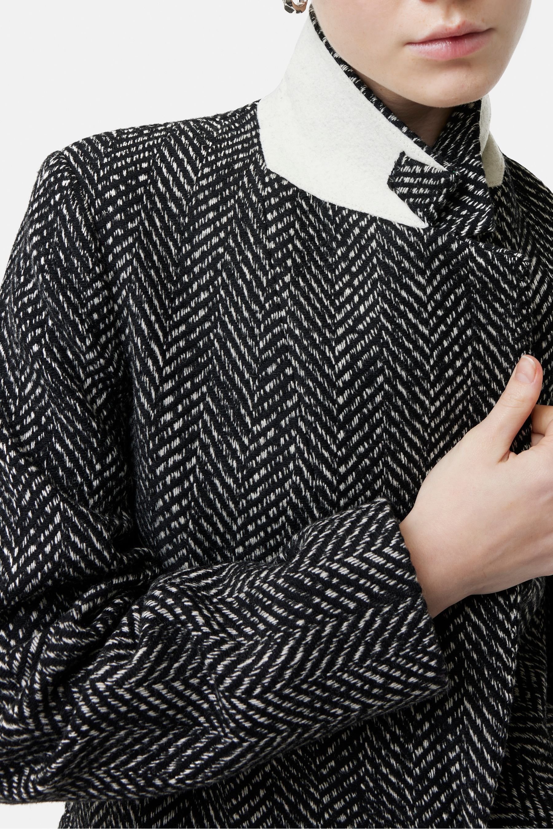 Jigsaw herringbone coat shop