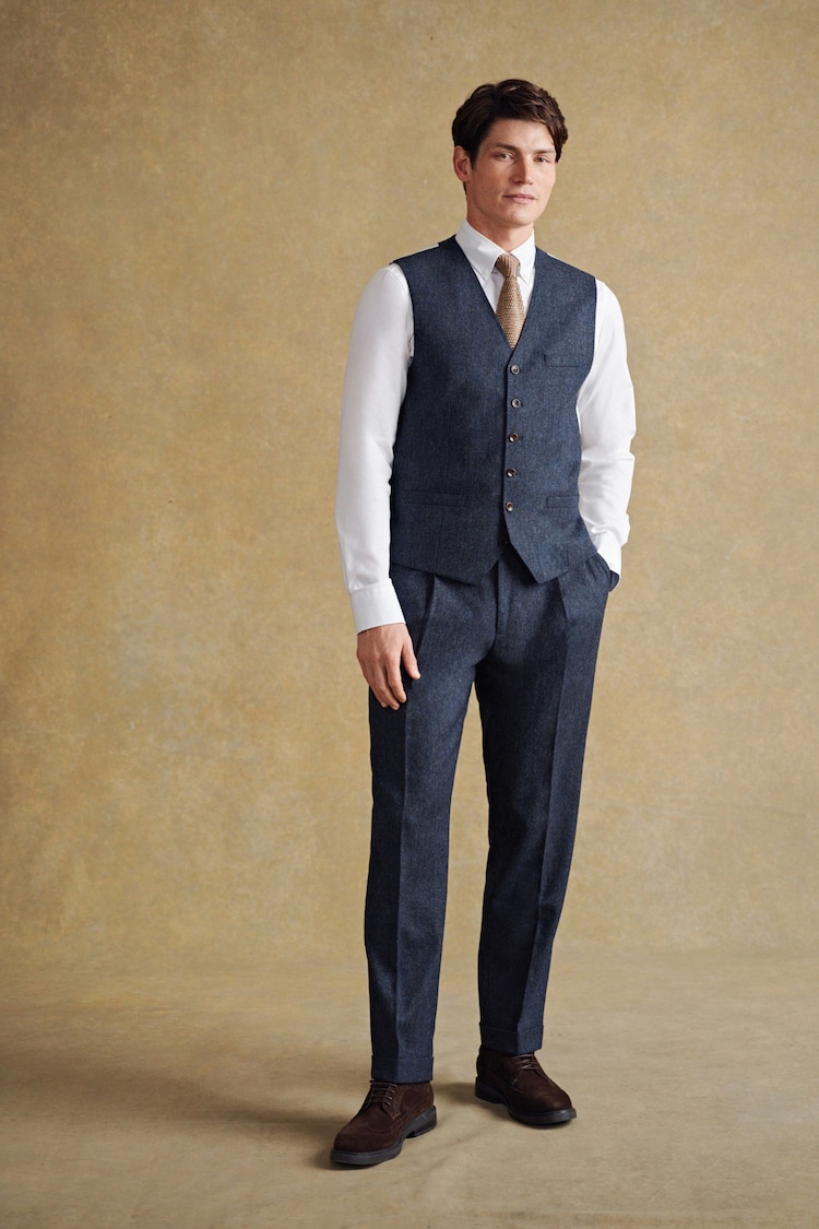 Barbour® Blue Donegal Waistcoat - Image 2 of 13