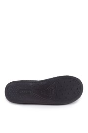 Totes Grey Mens Waffle Mule Slippers - Image 5 of 5