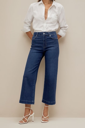 Paige Anessa High Waisted Wide Leg Jeans