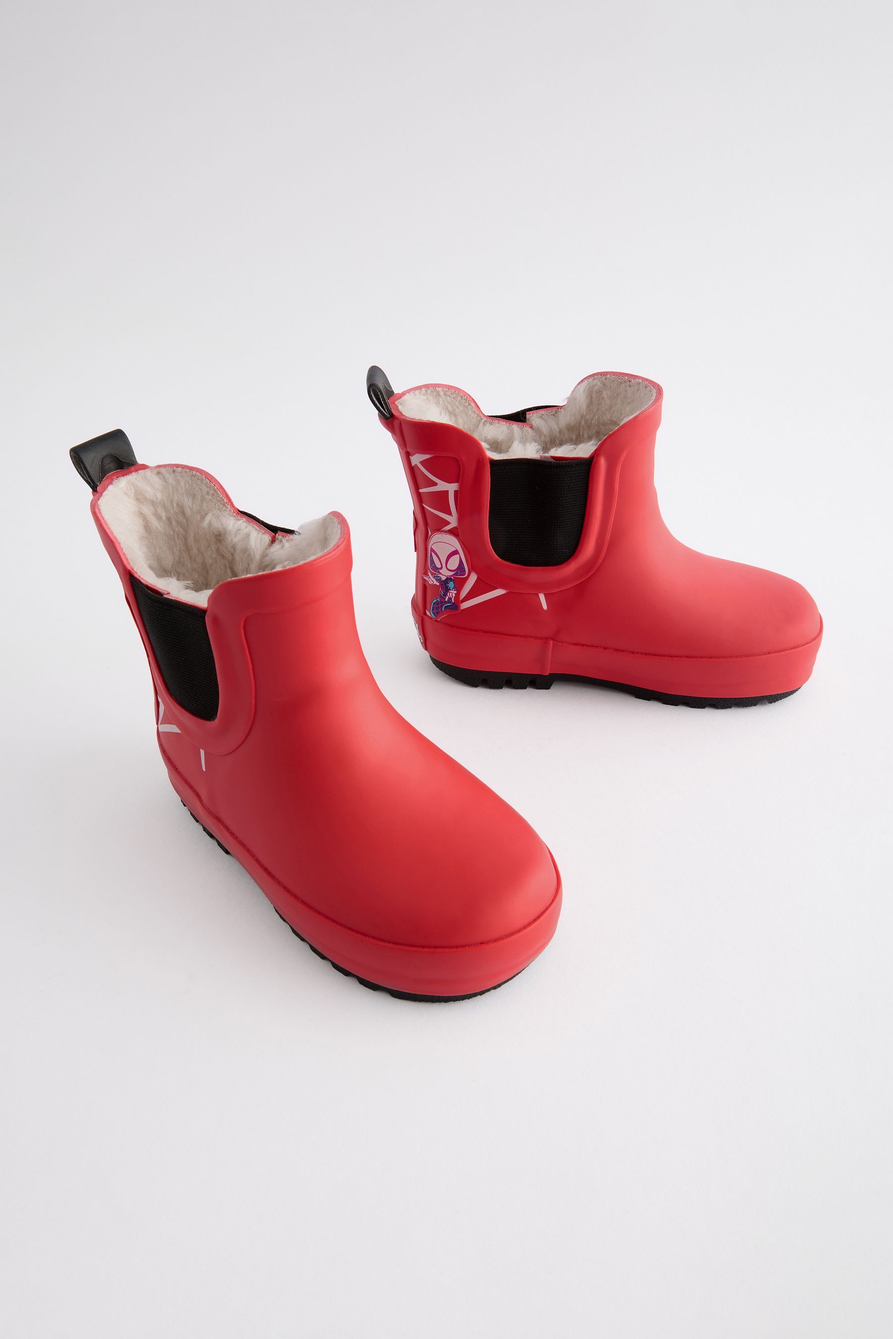 Buy Red Spidey and Friends Warm Lined Ankle Wellies from Next Luxembourg