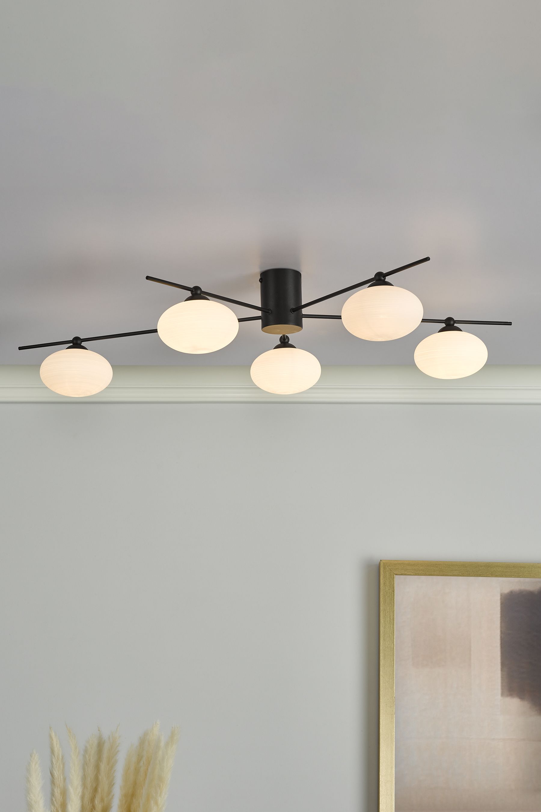 Dar semi flush ceiling lights sale