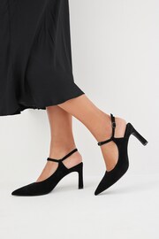 Black Regular/Wide Fit Forever Comfort® With Motionflex Hardware Point Toe Heels - Image 4 of 11