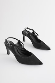 Black Regular/Wide Fit Forever Comfort® With Motionflex Hardware Point Toe Heels - Image 7 of 11