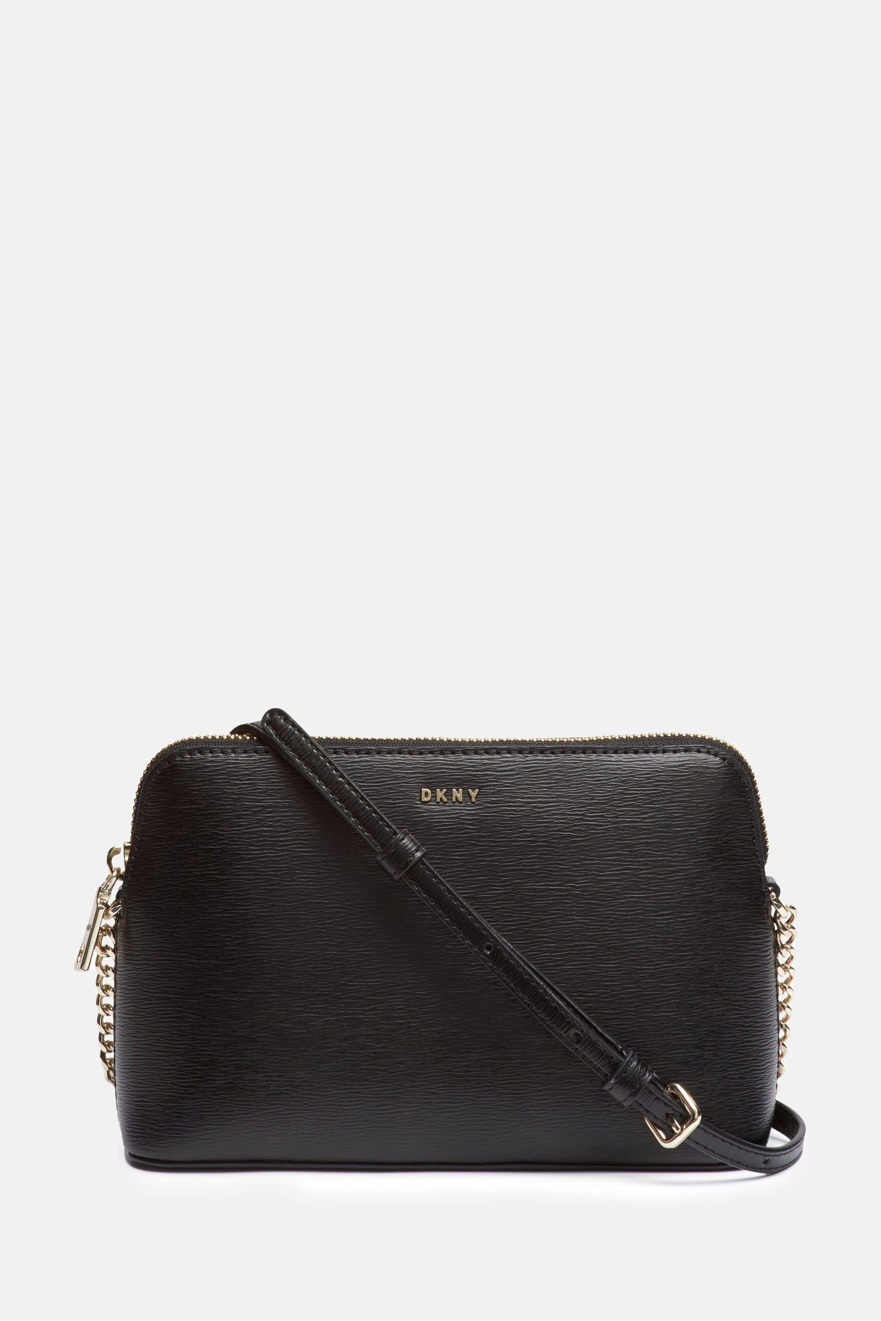 Buy DKNY Black Bryant Dome Leather Cross Body Bag from the Next UK