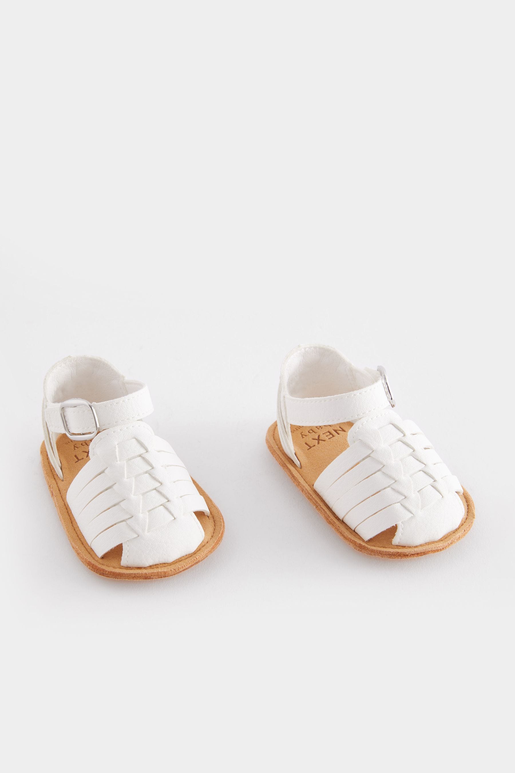 Buy White Fisherman Baby Sandals 0 24mths from the Next UK online shop