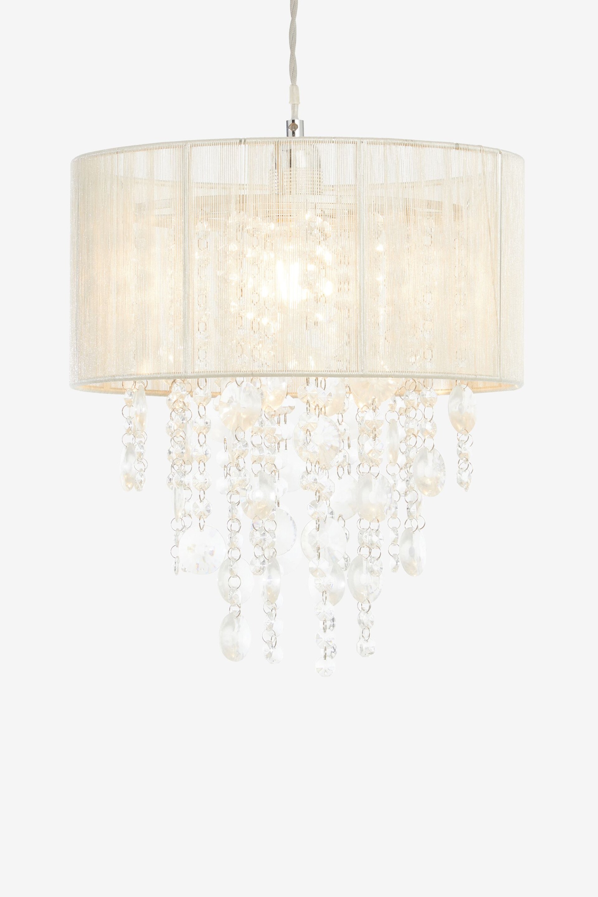 Champagne Gold Palazzo Easy Fit Pendant Lamp Shade - Image 7 of 8