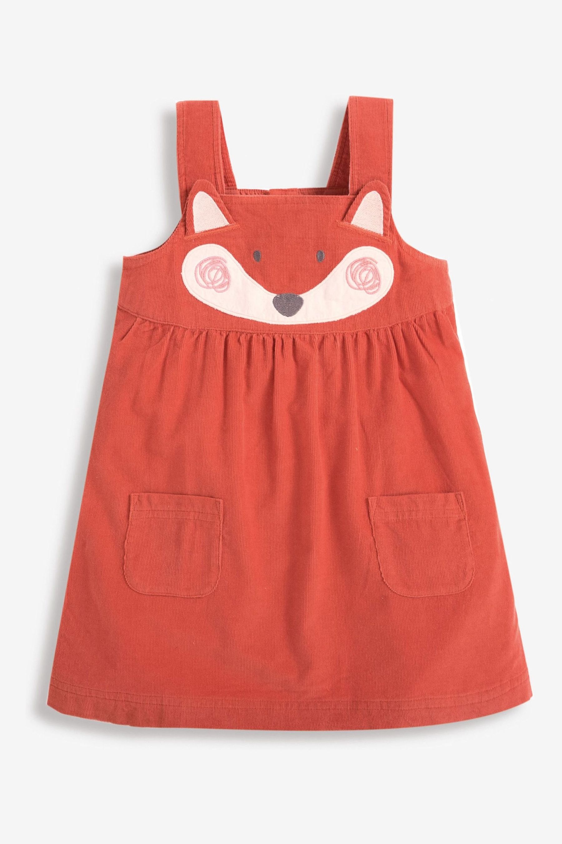 Buy JoJo Maman Bebe Rust Girls Fox Cord Pinafore Dress from the Next UK online shop