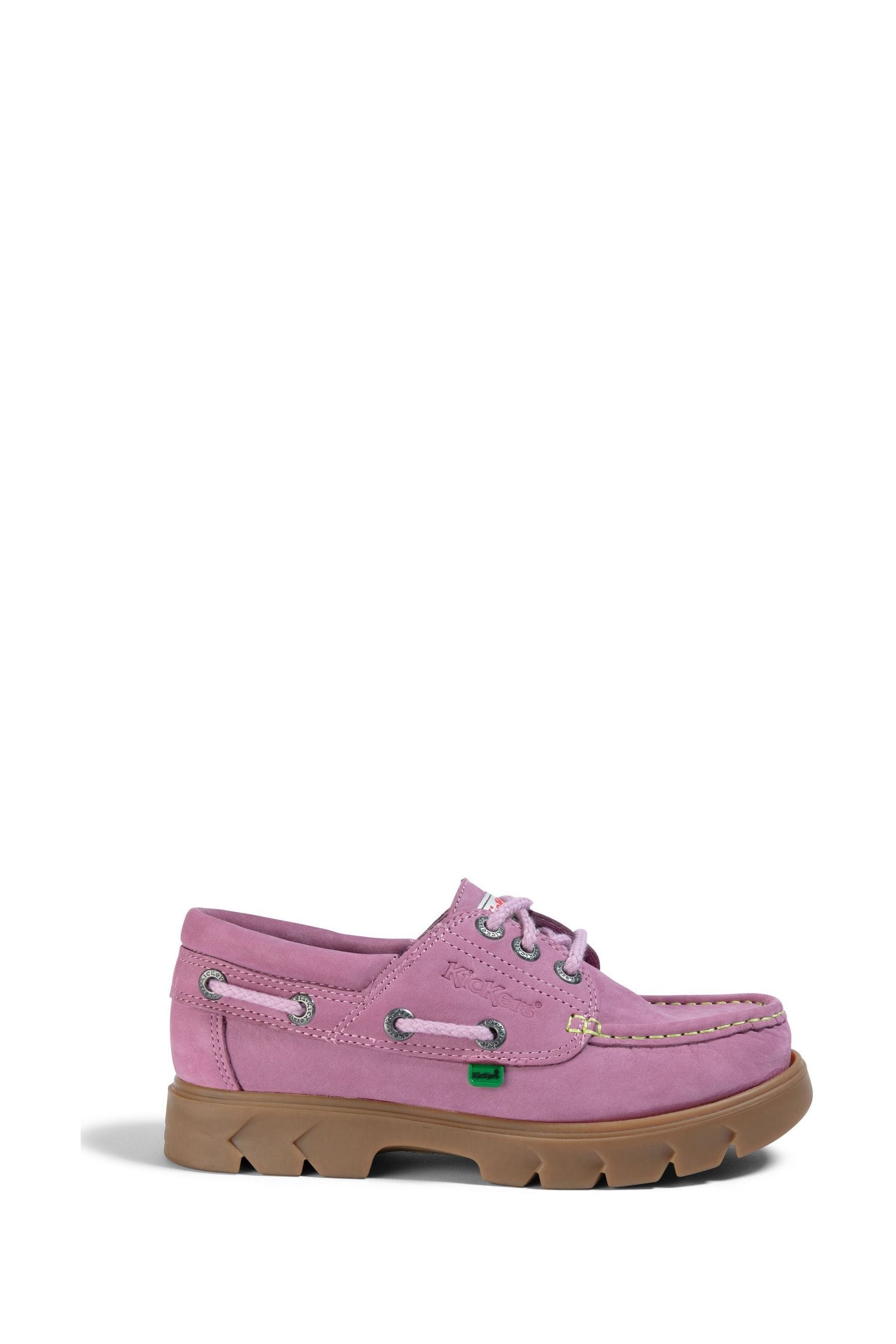 Buy Kickers Purple Lennon Boat Shoes from Next Luxembourg