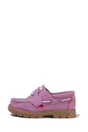 Kickers Purple Lennon Boat Shoes - Image 2 of 8