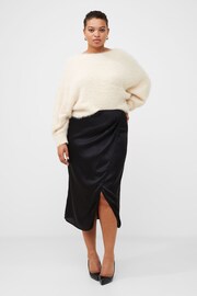 French Connection Inu Satin Midi Wrap Skirt - Image 2 of 5