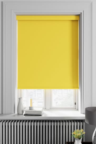 Lemon Yellow Haig Made To Measure Blackout Roller Blind