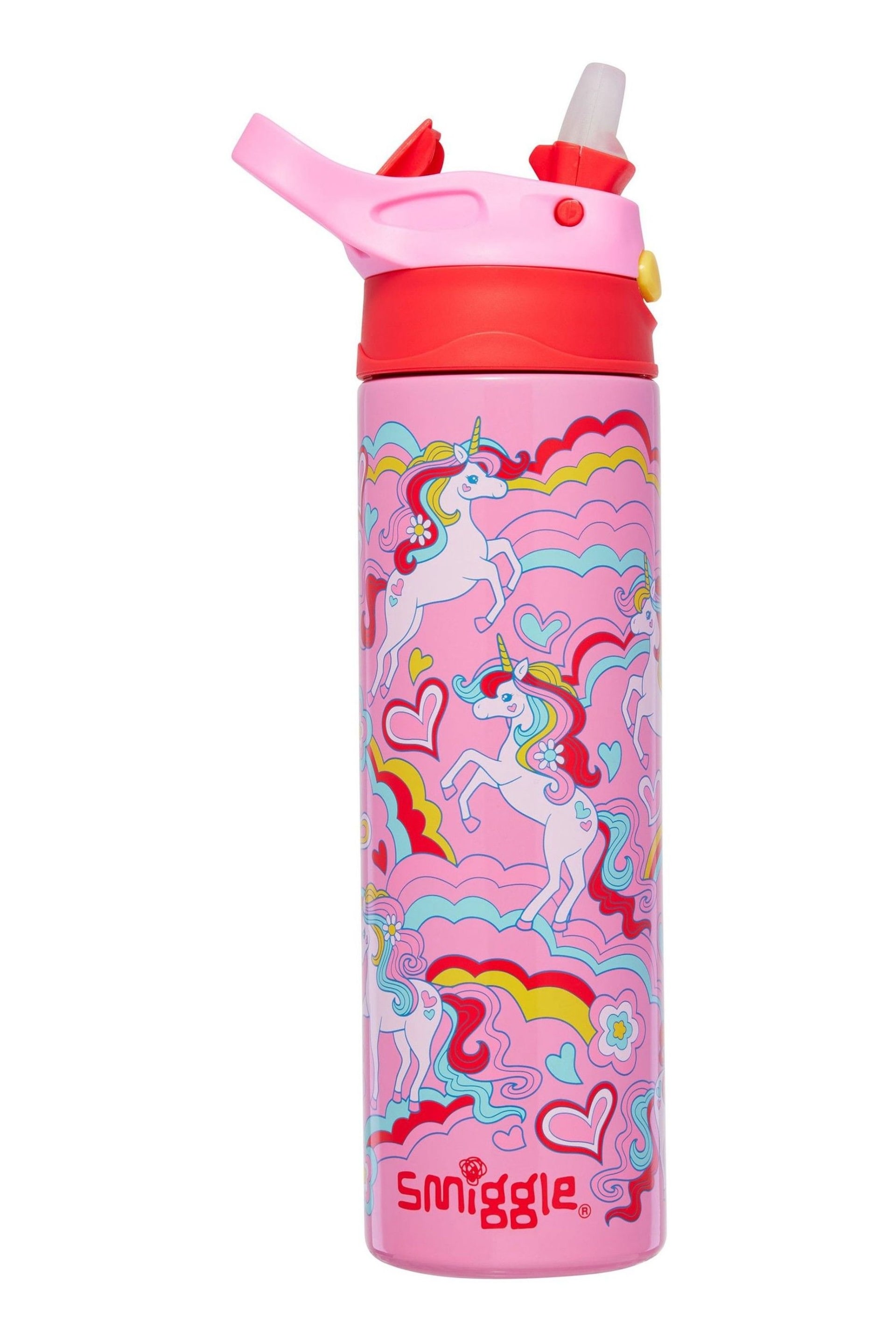 Smiggle Pink Wild Side Insulated Stainless Steel Flip Drink Bottle 520Ml - Image 2 of 2