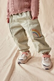 Sage Green Embroidered Cargo Trousers (3mths-7yrs) - Image 3 of 8