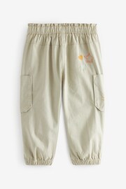 Sage Green Embroidered Cargo Trousers (3mths-7yrs) - Image 7 of 8