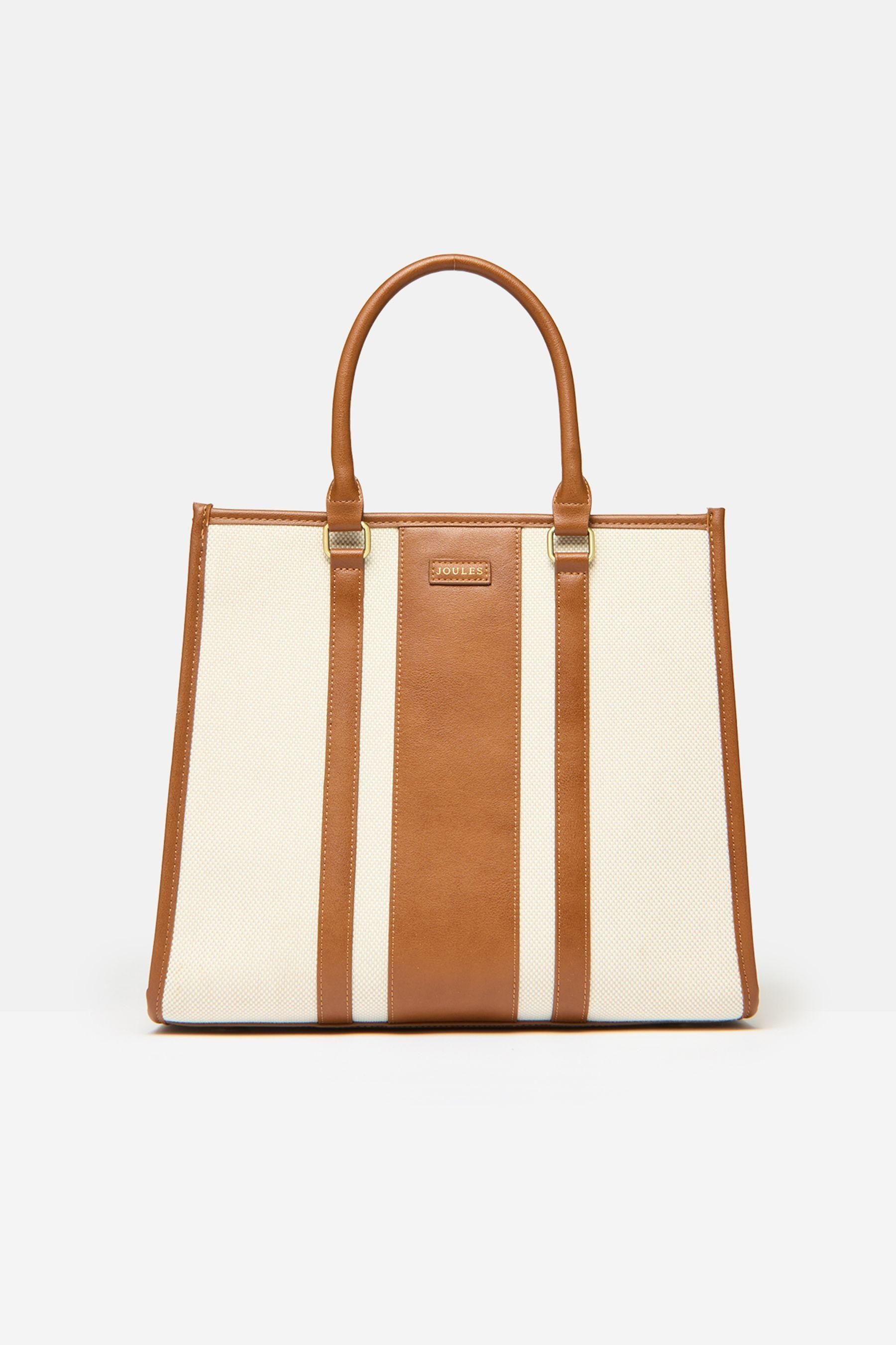 Buy Joules Rushbury Tan Ecru Tote Bag from Next France