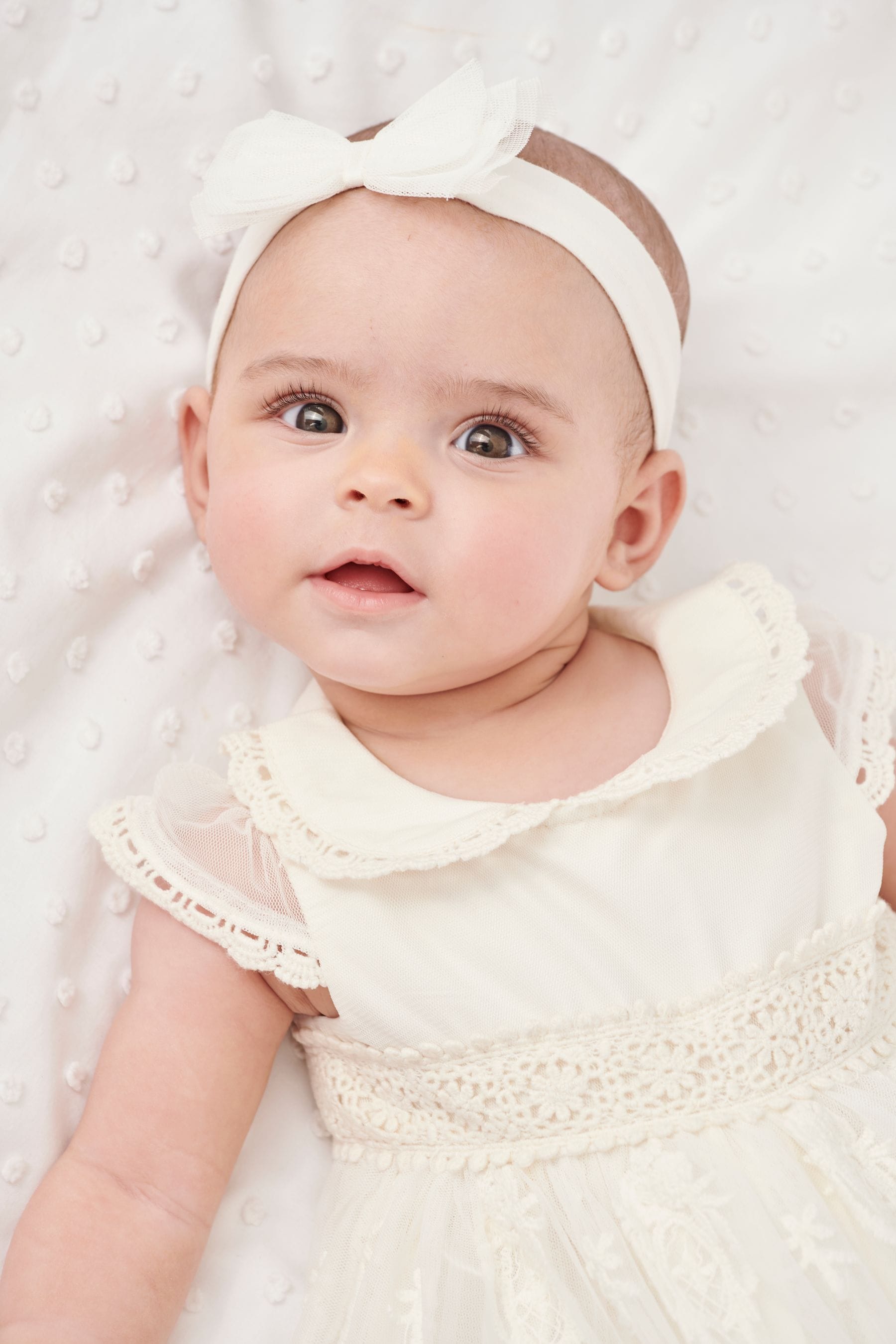 White Christening Baby Dress 0mths 2yrs