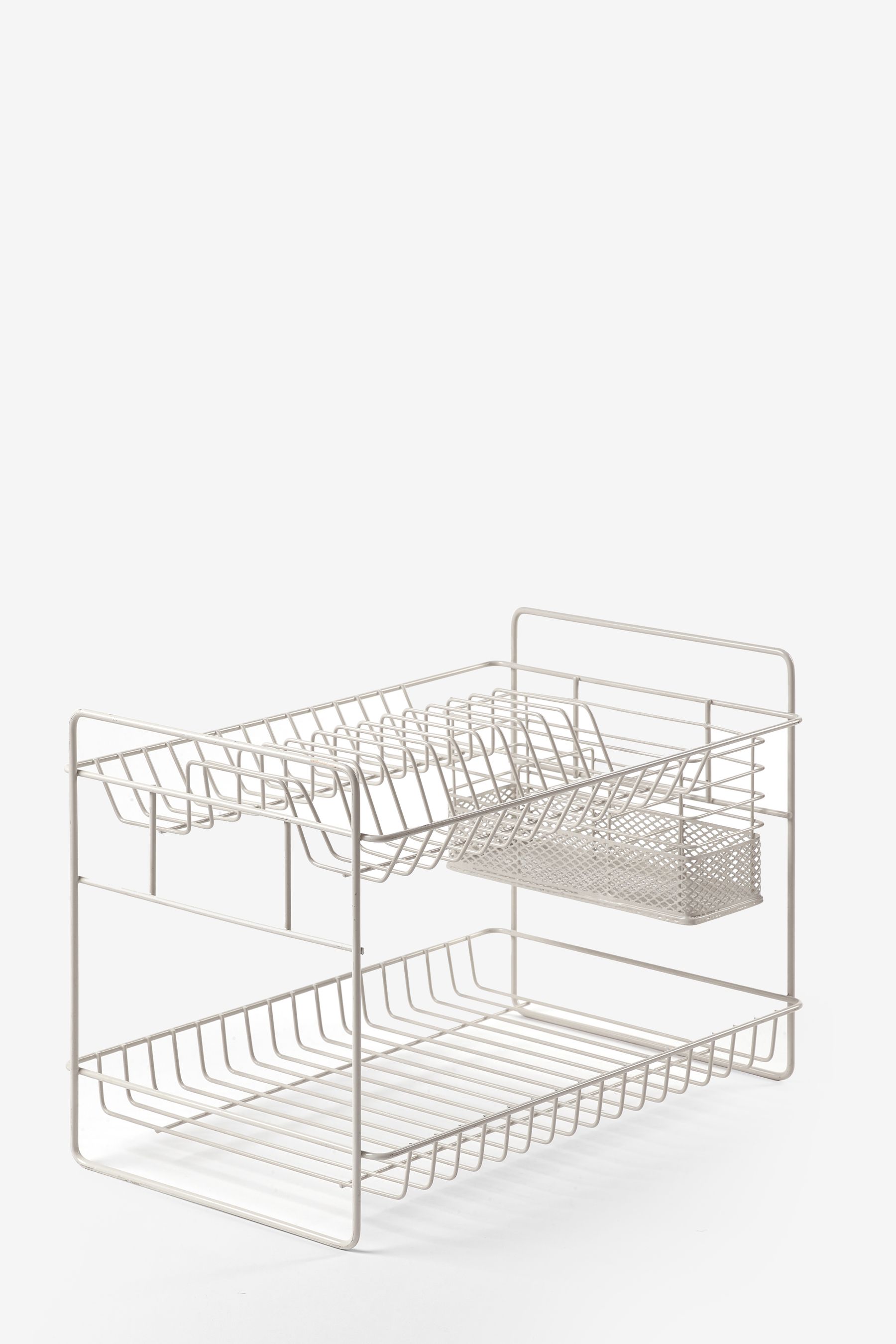 Buy Cream 2 Tier Dish Drainer and Cutlery Holder from Next Ireland
