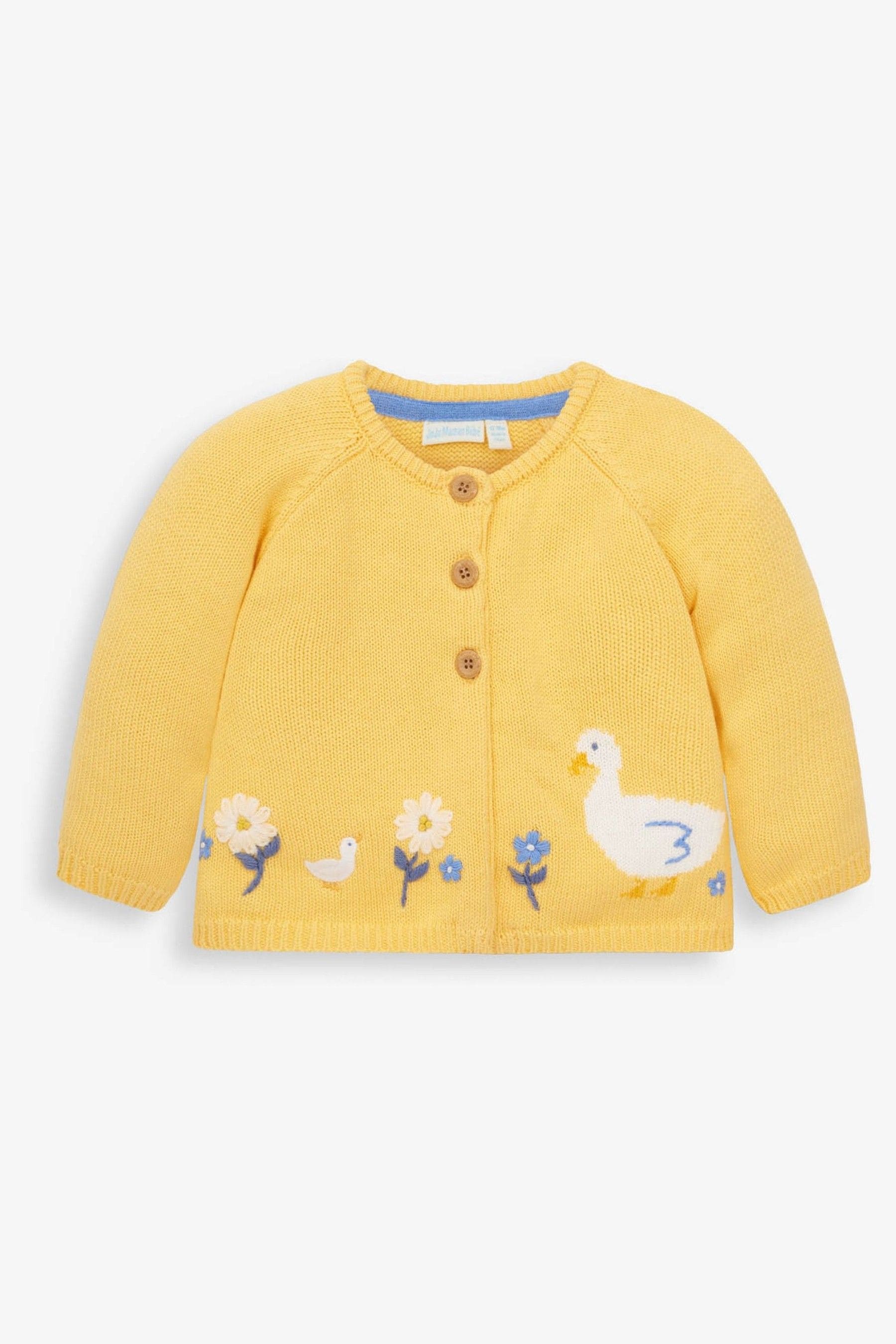 Buy JoJo Maman Bebe Lemon Girls Lemon Yellow Duck Cardigan from the Next UK online shop