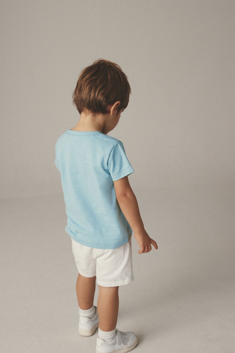 Mineral Blue 100% Cotton Short Sleeve Character T-Shirt (3mths-7yrs) - Image 2 of 6