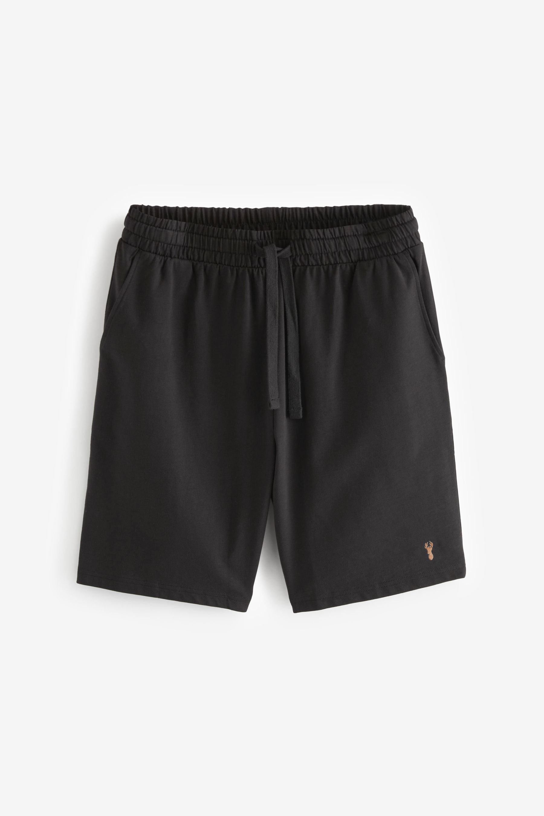 Black Blue Grey Core Regular Fit Lightweight 100 Cotton Shorts 5 Pack
