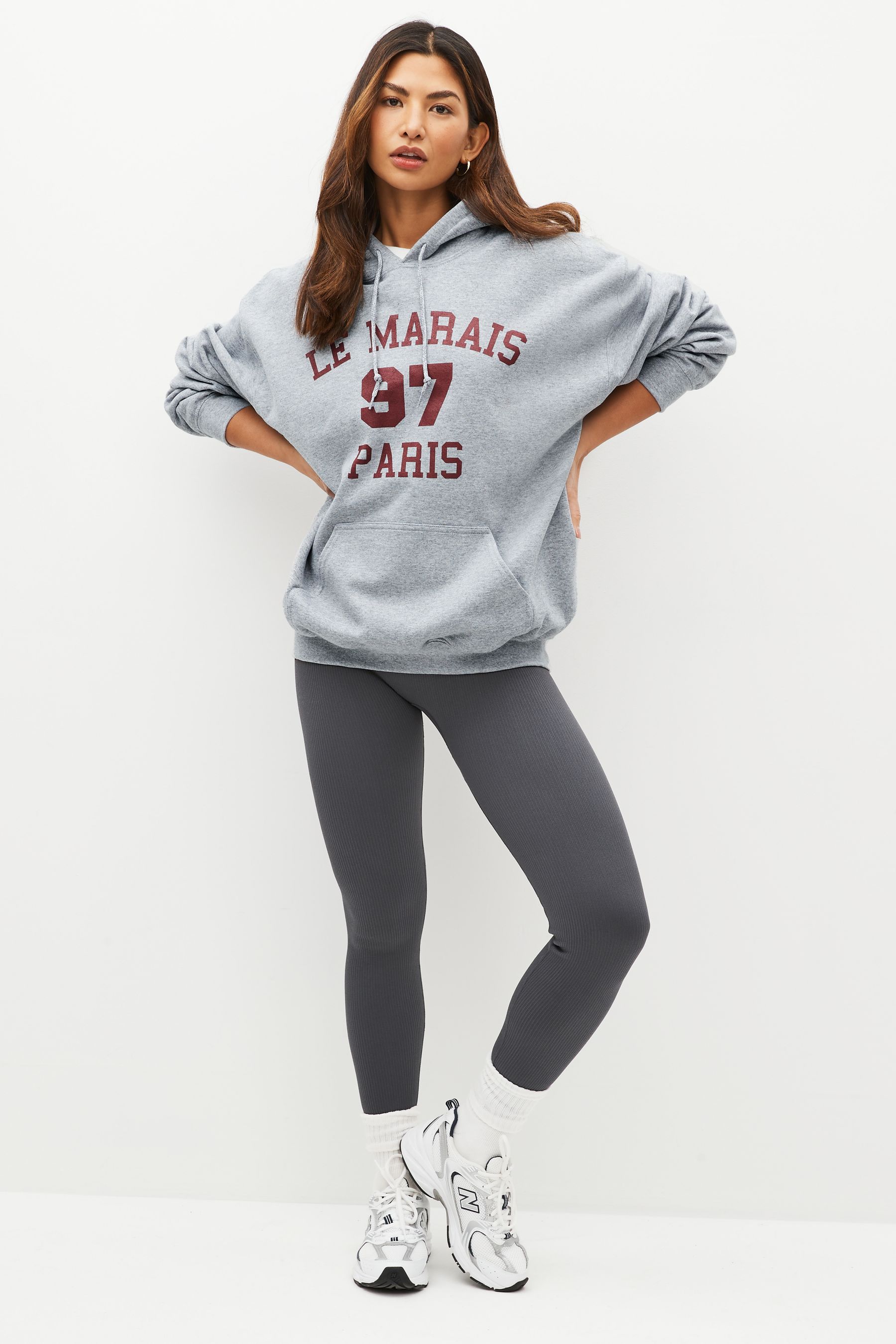 Grey graphic sweatshirt online