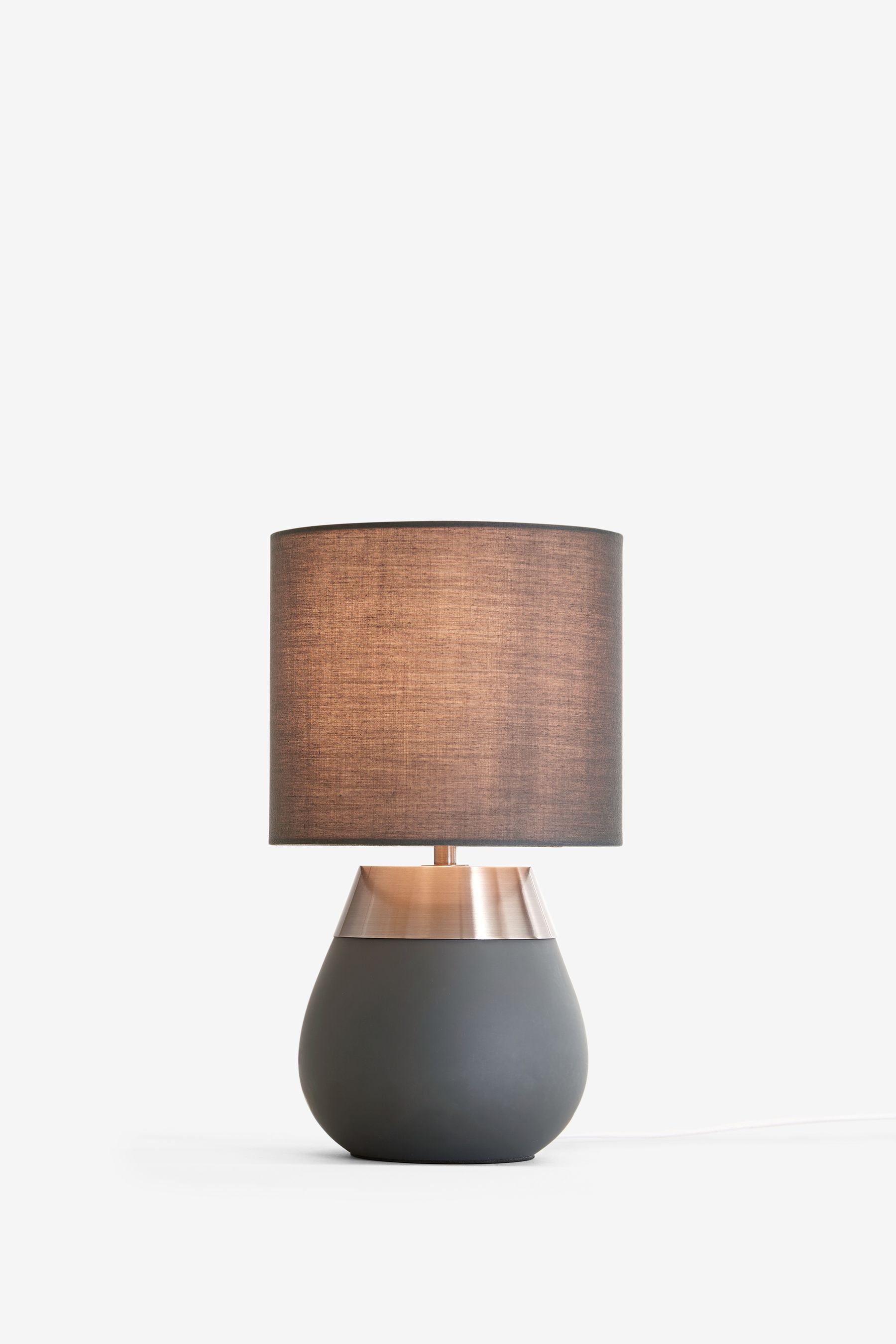 Grey touch table lamp hotsell