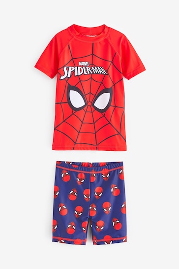 Vanilla Underground Red Spider-Man 2 Piece Swim Set