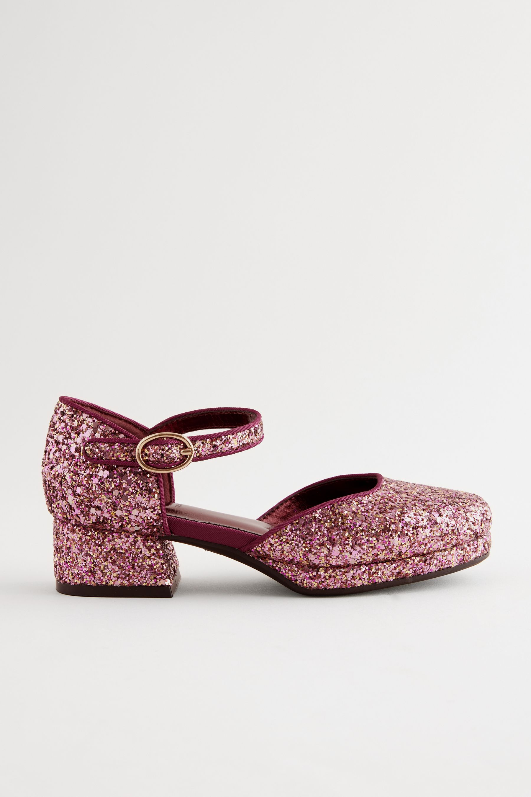 Buy Purple Glitter Platform Heel Occasion Shoes from Next United Arab Emirates