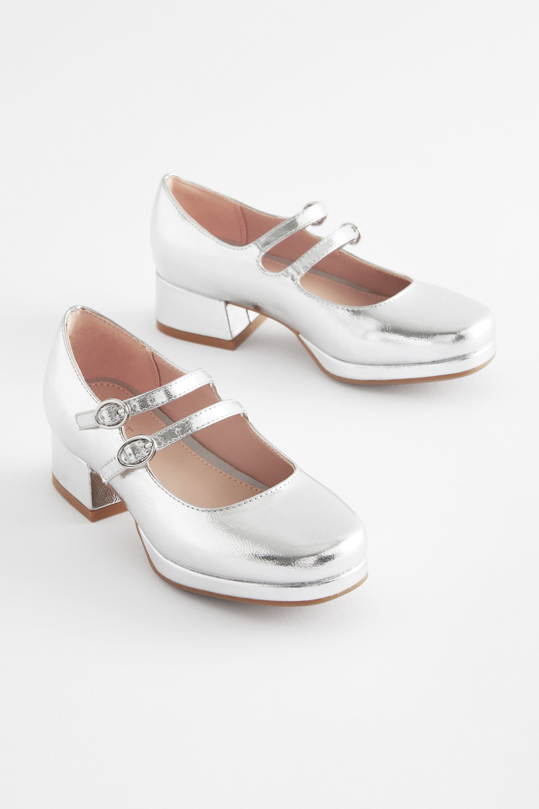 Silver metallic shoes uk online