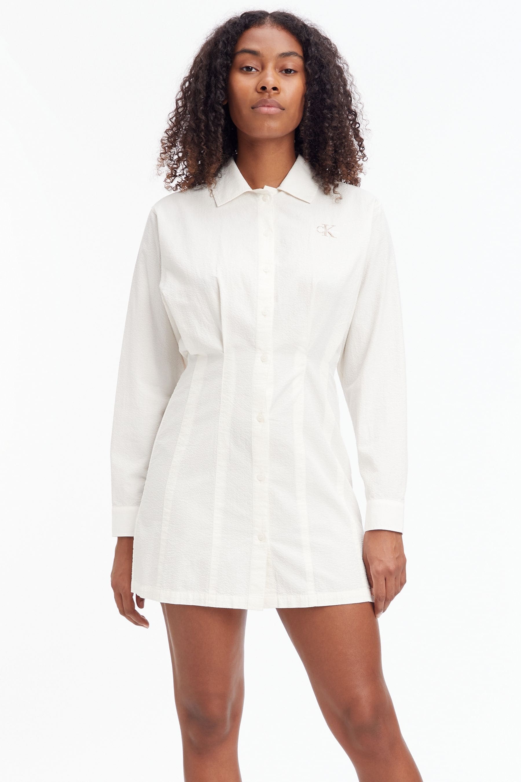 Calvin klein button down dress online