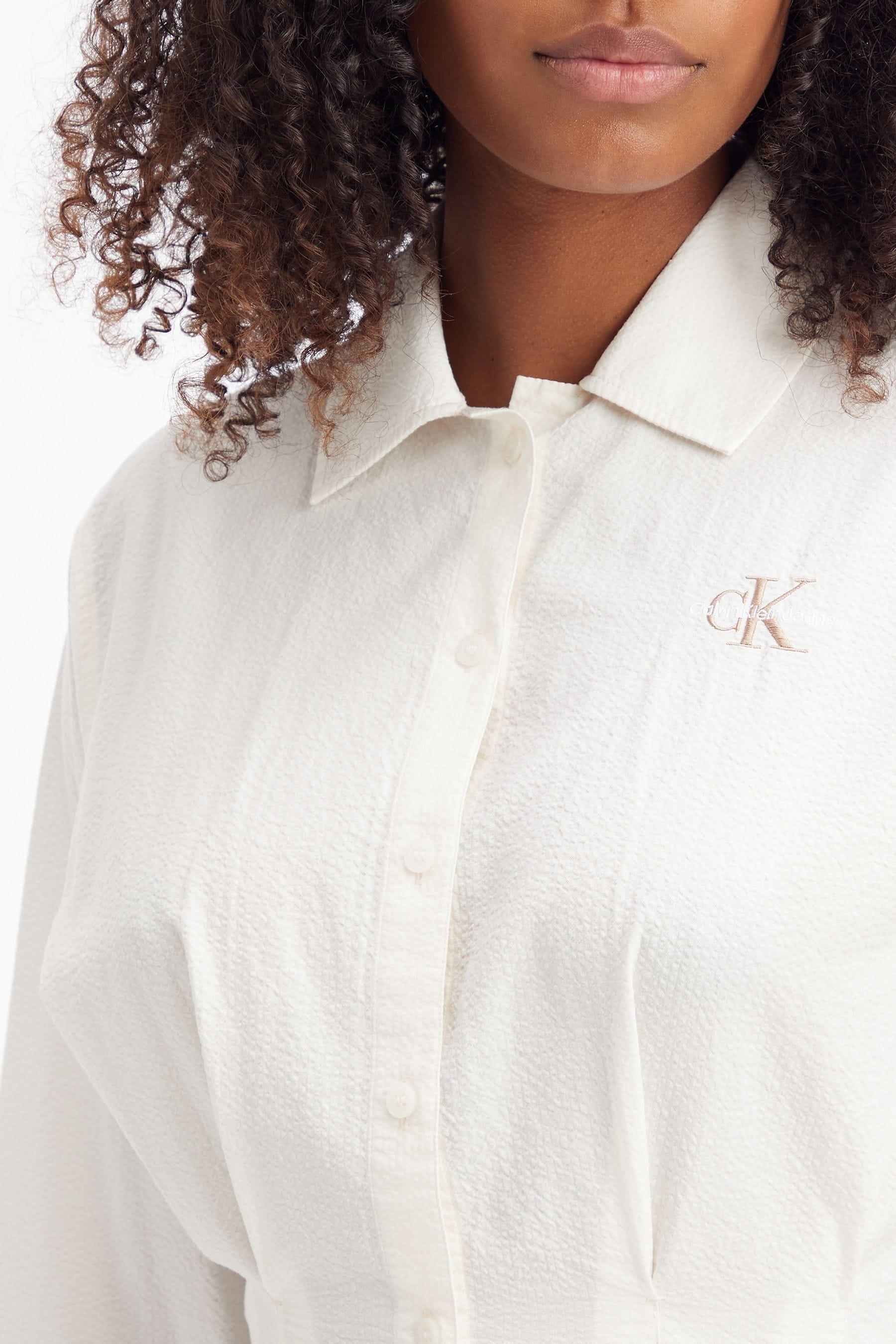 Calvin klein white dress shirt womens online