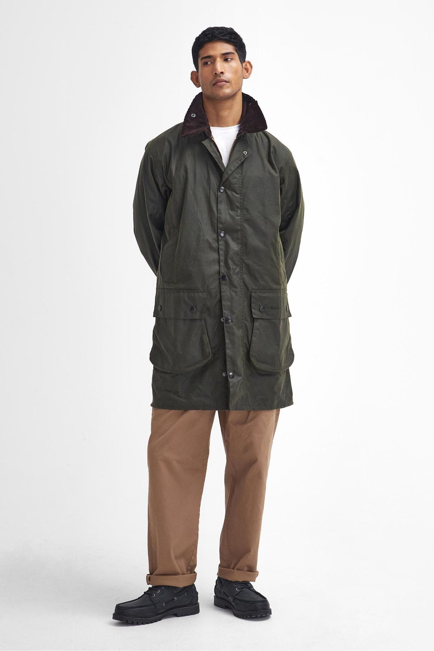 Barbour border wax jacket clearance