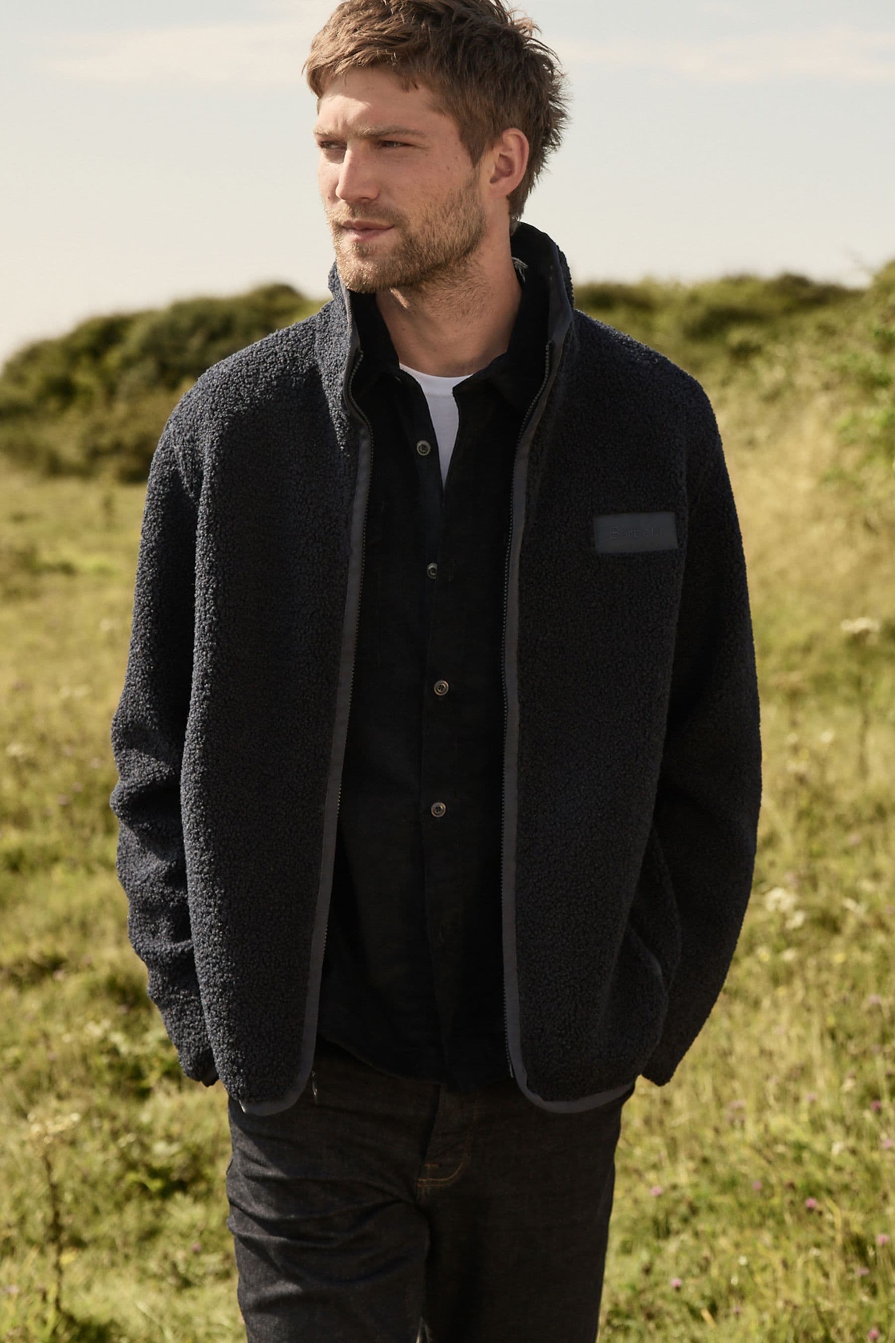 Barbour jacket with rose gold zip deals