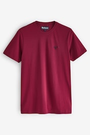 Barbour® Red Mens 100% Cotton Sports T-Shirt - Image 6 of 6