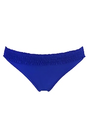 Pour Moi Blue Free Spirit Frill Waist Bikini Briefs - Image 4 of 5