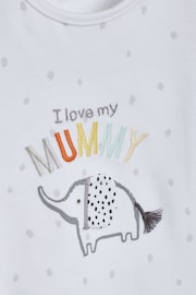 Mummy Elephant Family Short Sleeve Baby Bodysuit - Image 3 of 3