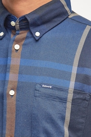 Barbour® Navy 100% Cotton Dunoon Tartan Check Shirt - Image 6 of 8