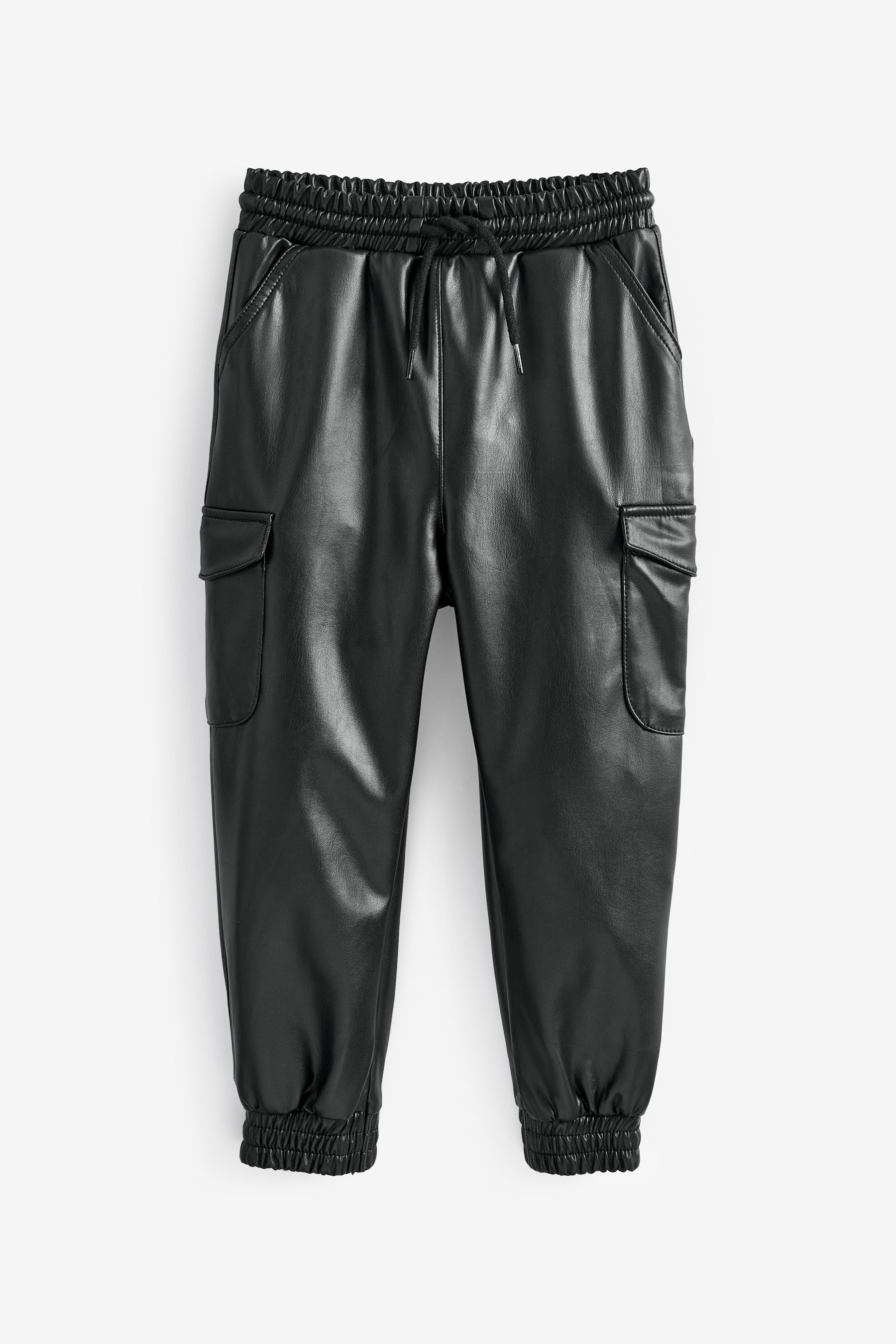 Pu cuffed joggers outlet