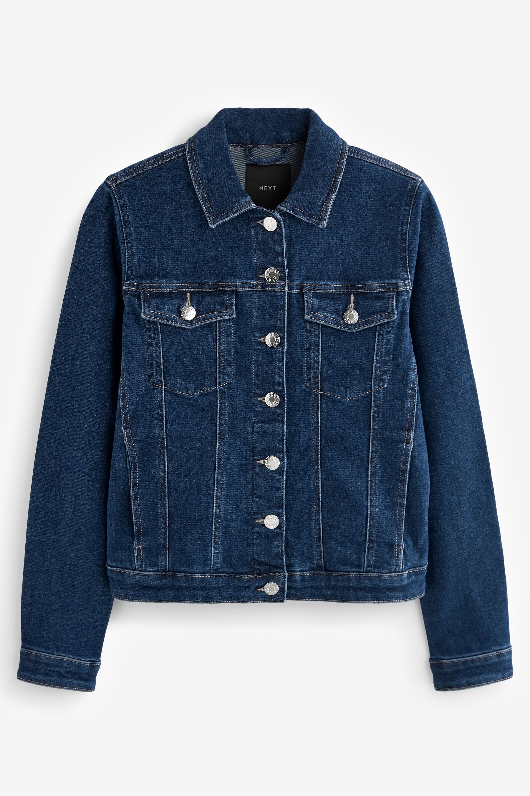 Deep blue denim jacket clearance