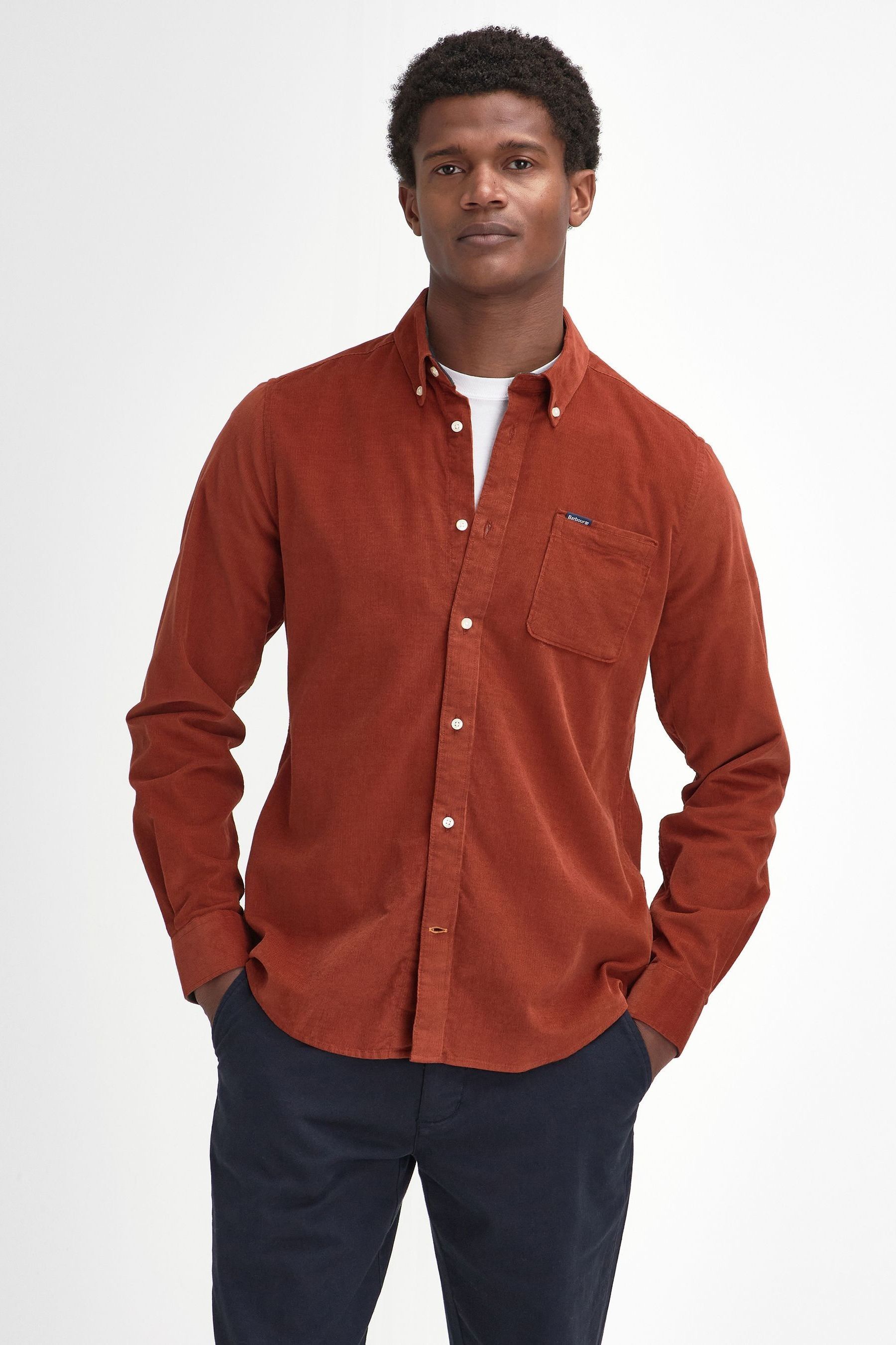 Barbour cord shirt on sale