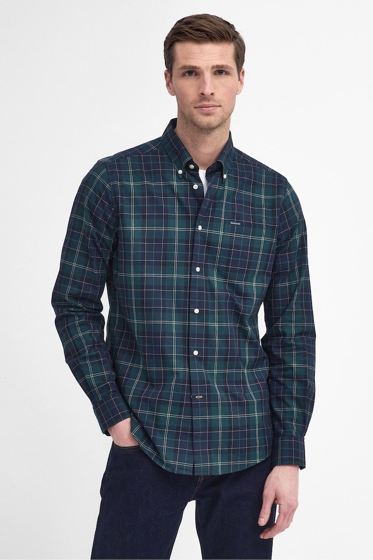 Barbour® Green Wetheram Tartan Chech Shirt - Image 1 of 7