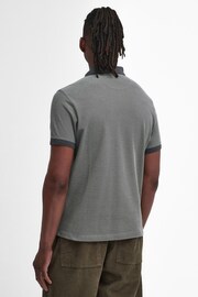 Barbour® Light Grey Mens Sports Polo Shirt - Image 2 of 7