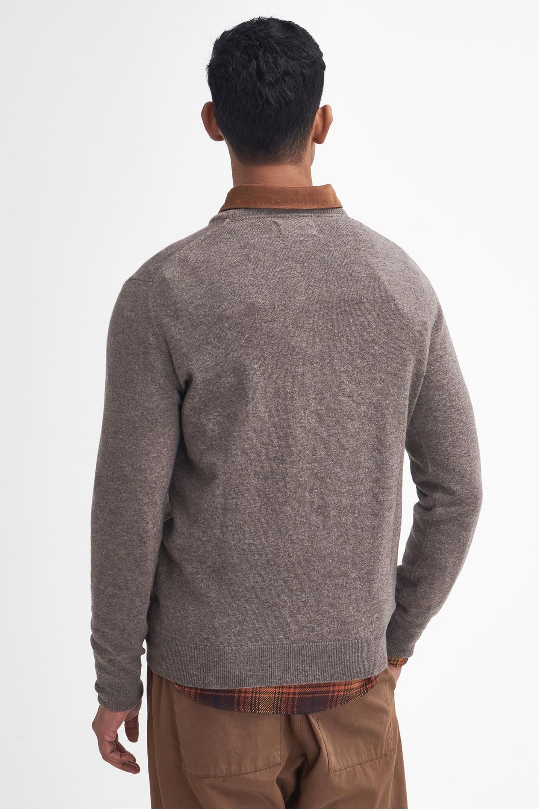 Barbour lambswool crew neck jumper cheap