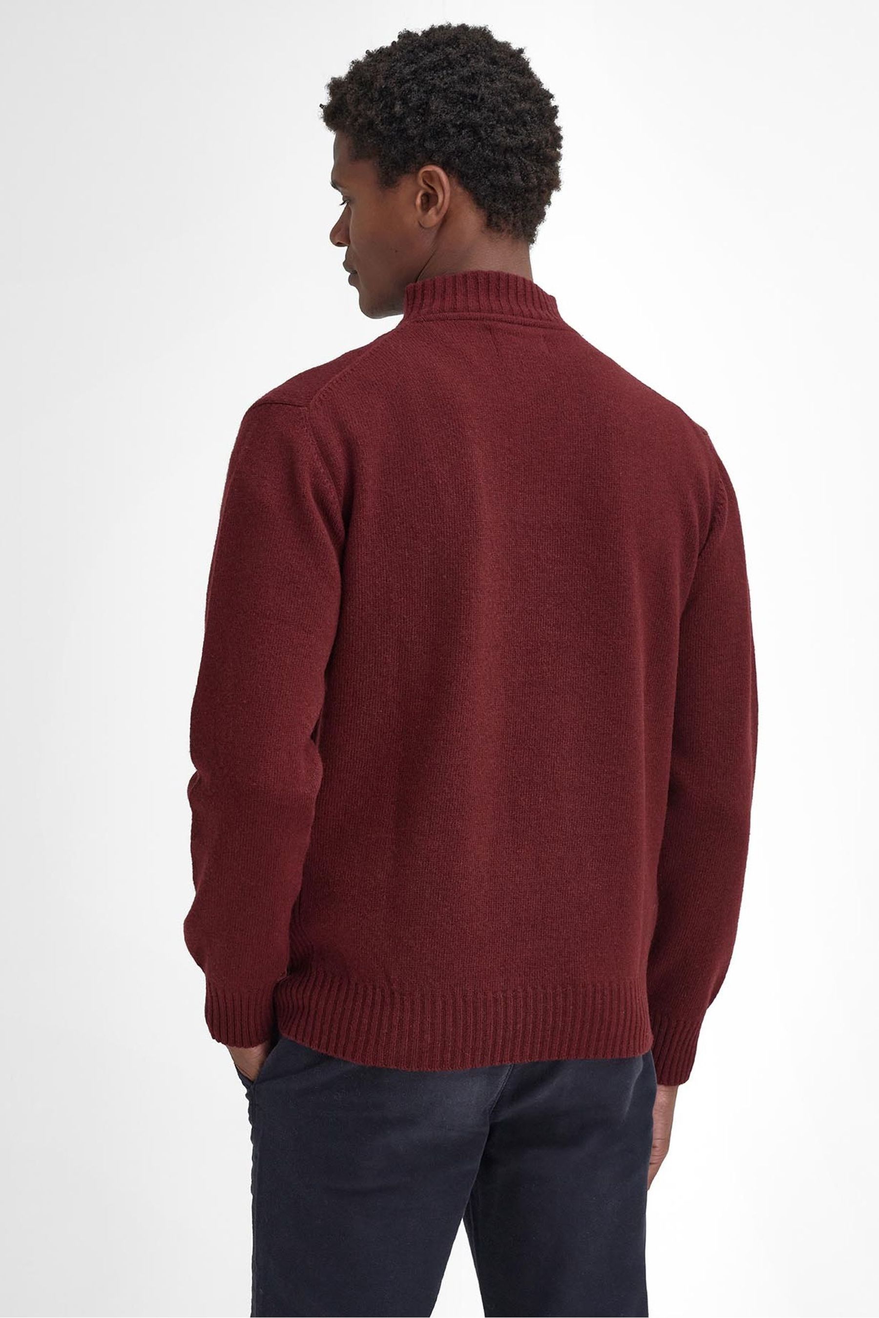 Barbour jumper red shop