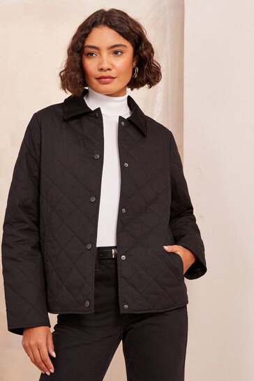 everyone random quilted jacket (BLACK) たかし L