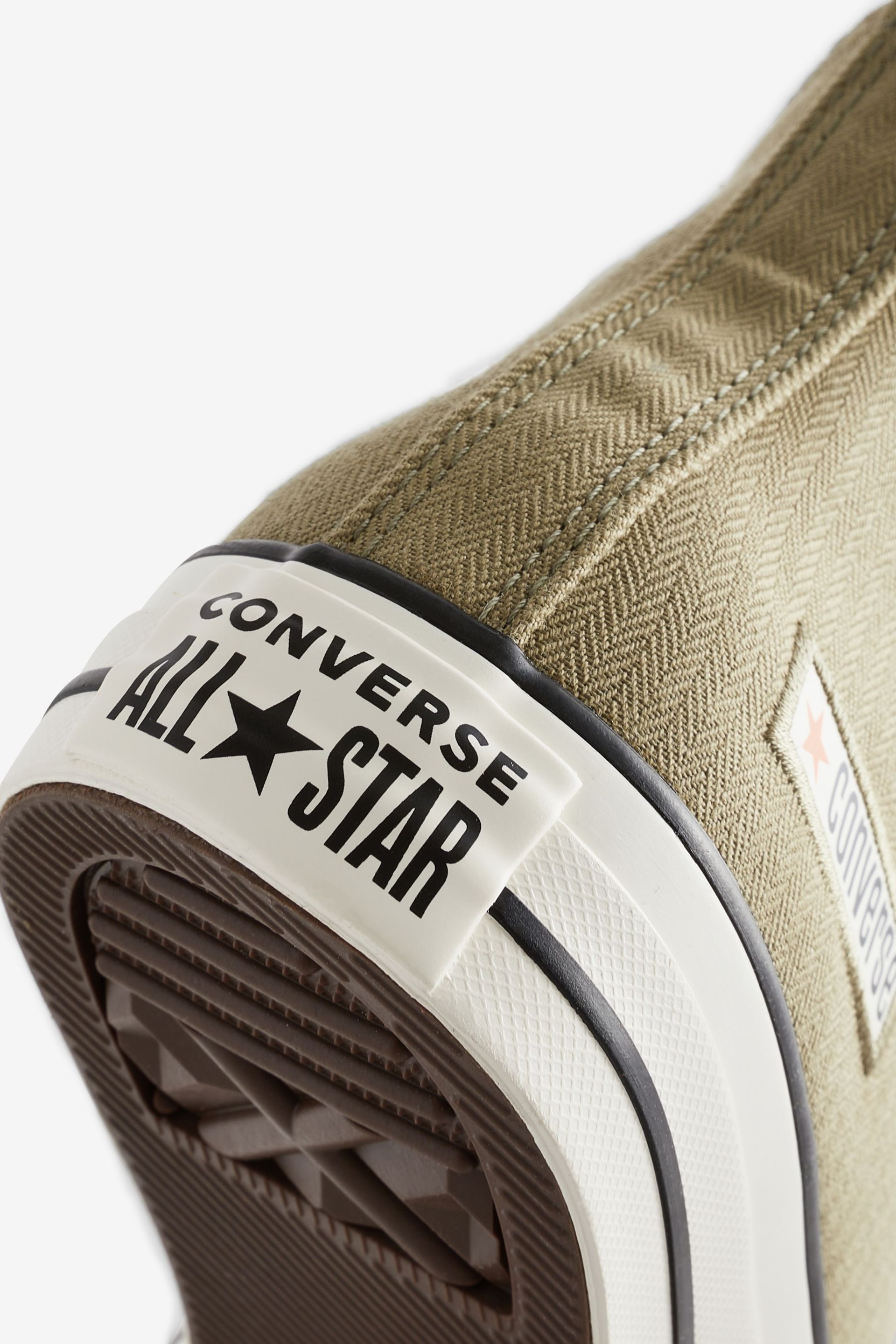 Converse Olive Green Chuck Taylor All Star High Top Youth Trainers - Image 9 of 9