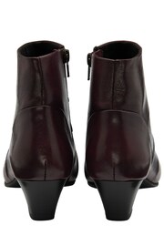 Lotus Purple Leather Ankle Boots - Image 4 of 4