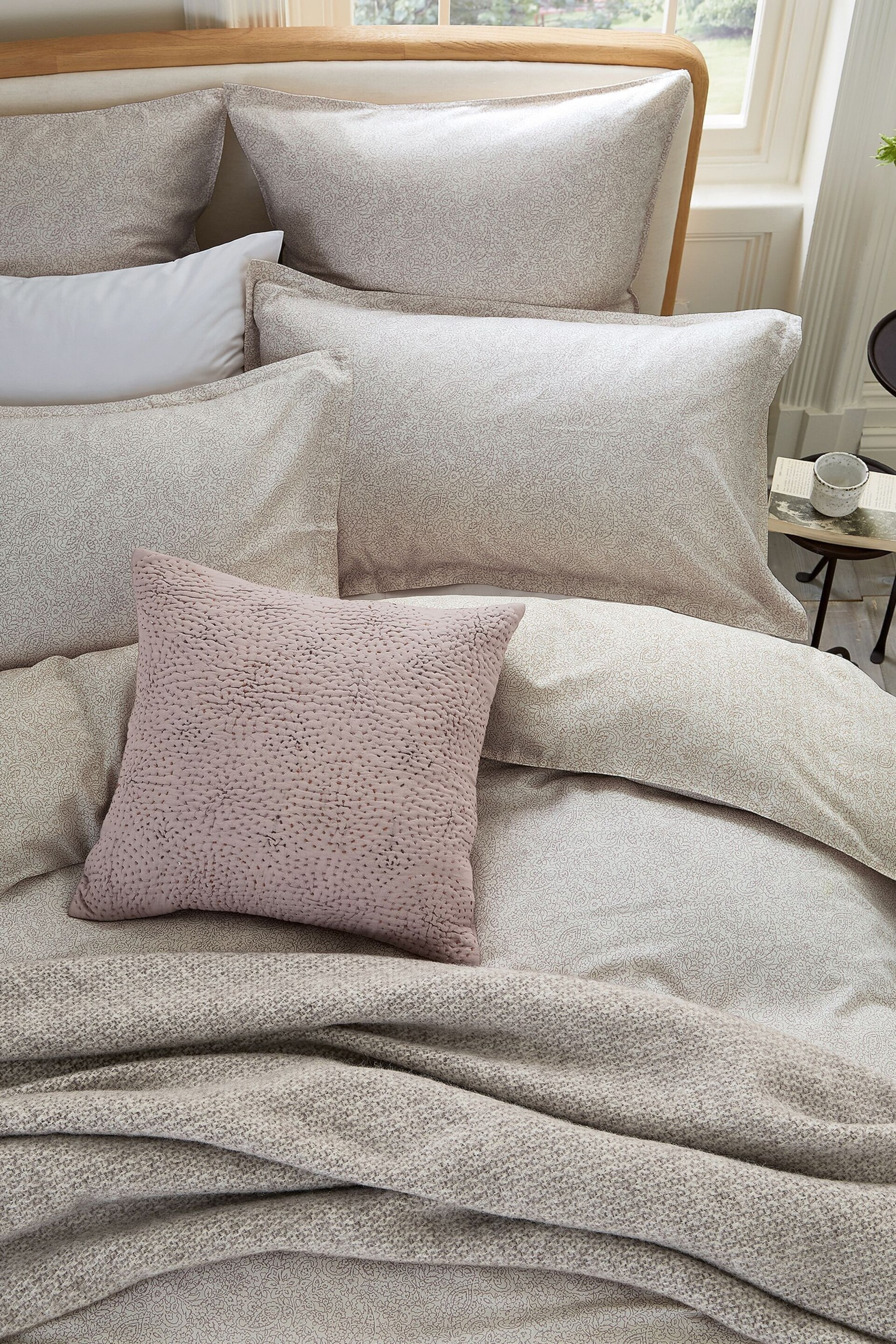 Bedeck of Belfast Pink Dusk Cushion - Image 1 of 4